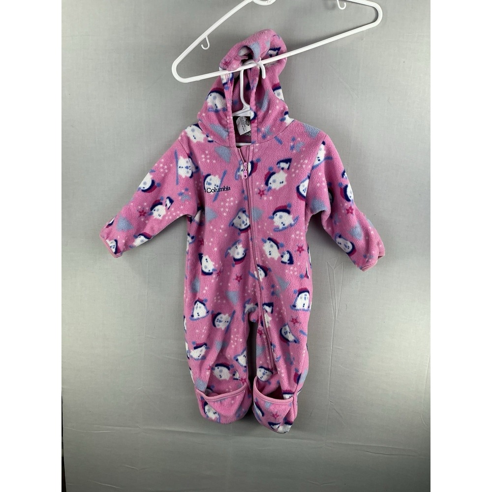 Columbia Pink Fleece Snowsuit Bunting‎ 18 Month